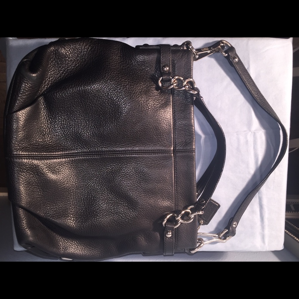 Vintage Coach Pebble leather hobo bagF17165 Brooke